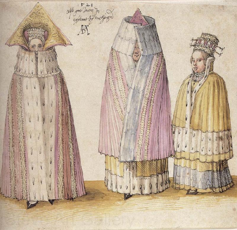 Albrecht Durer Three Mighty Ladies From Livonia
